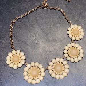 Vintage White Statement Necklace